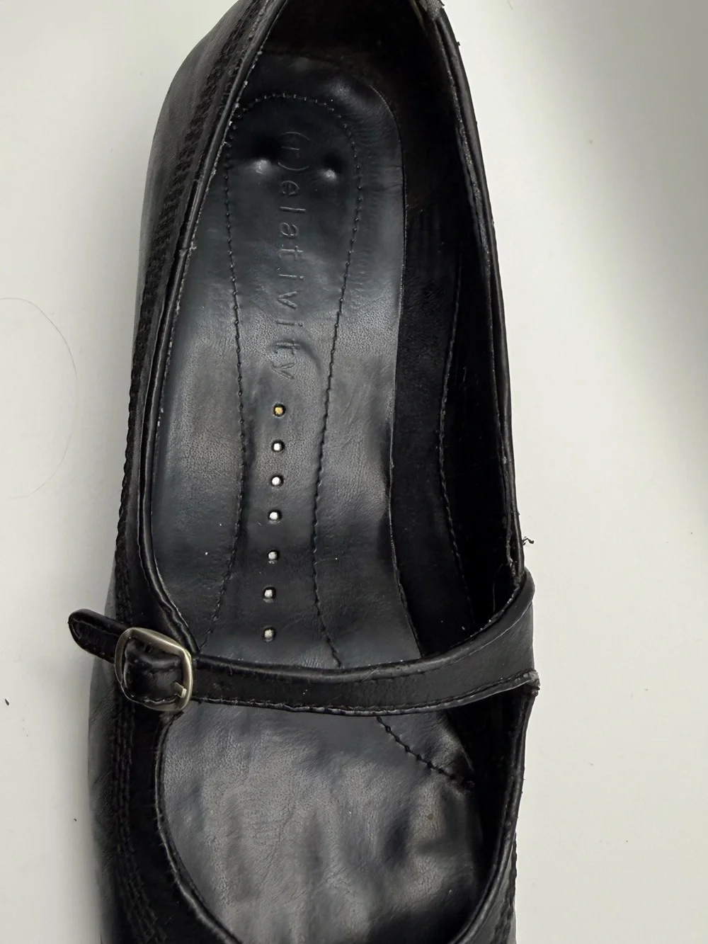 Relativity black leather